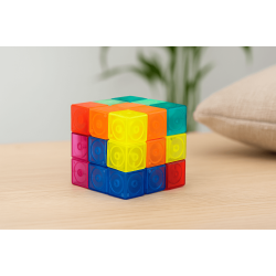 IQ Puzzle  Magnetic Cube (firkant) | Sjov hjernevrider &amp; fidget-aktivitet